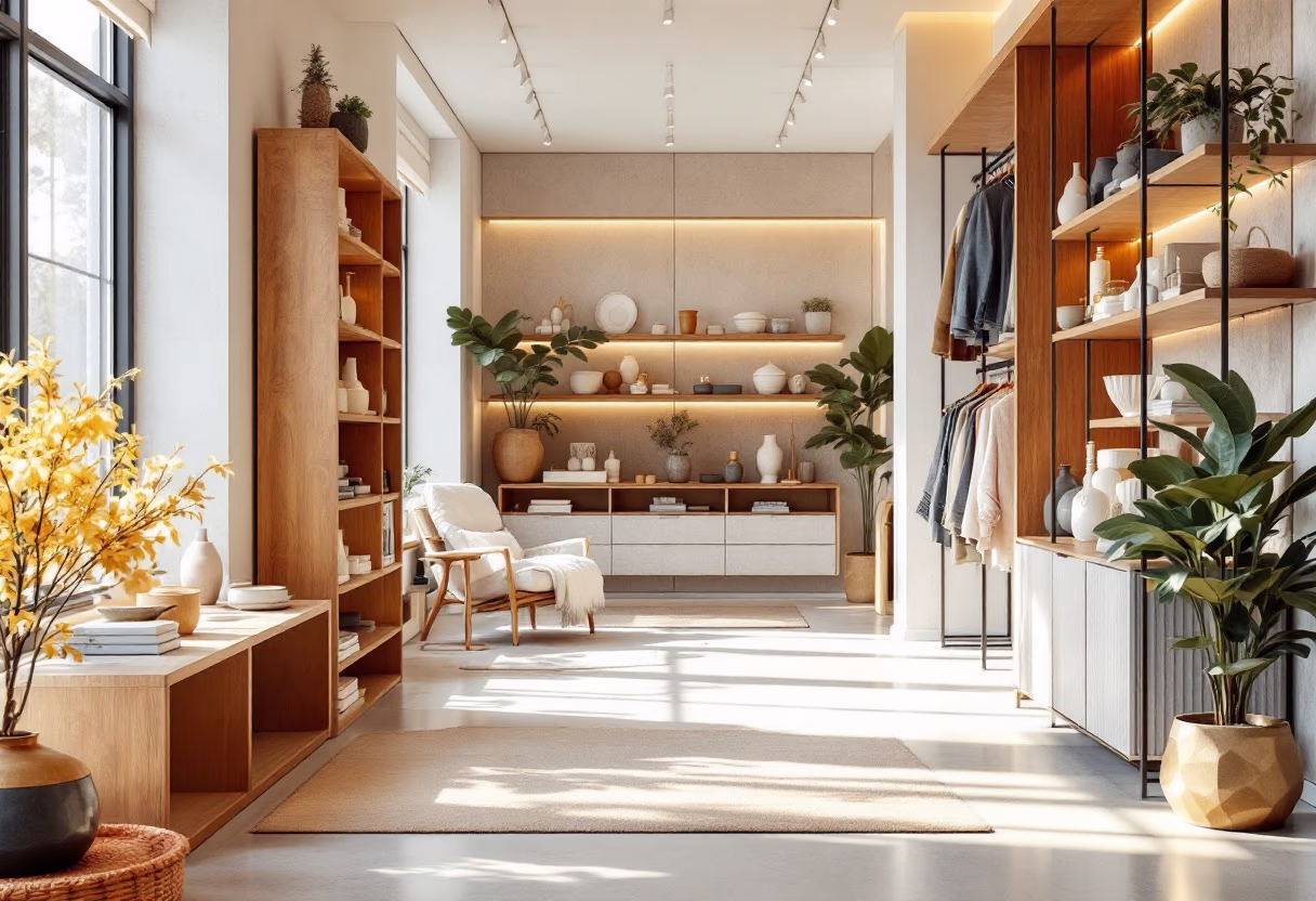 image of shopping aisle in store (for a home goods store)