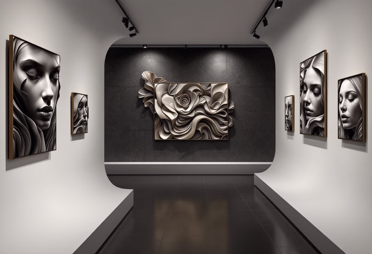 immersive virtual art gallery