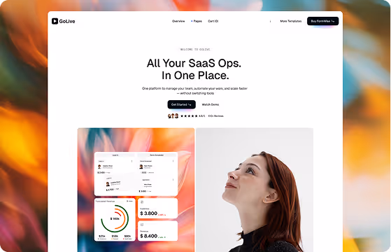 SaaS Startup Webflow Template