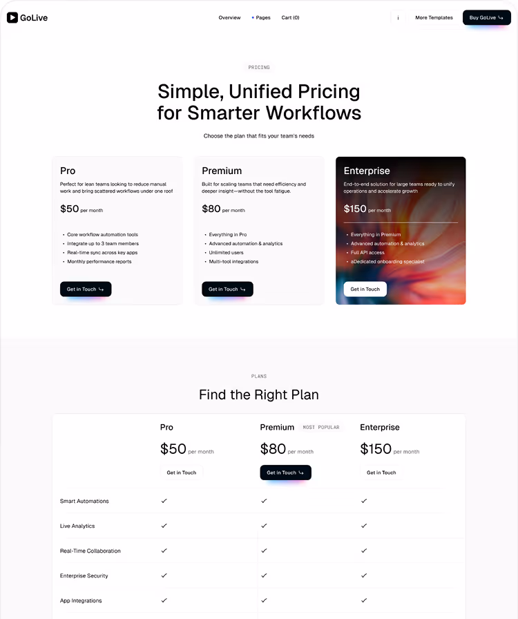 SaaS Startup Webflow Template
