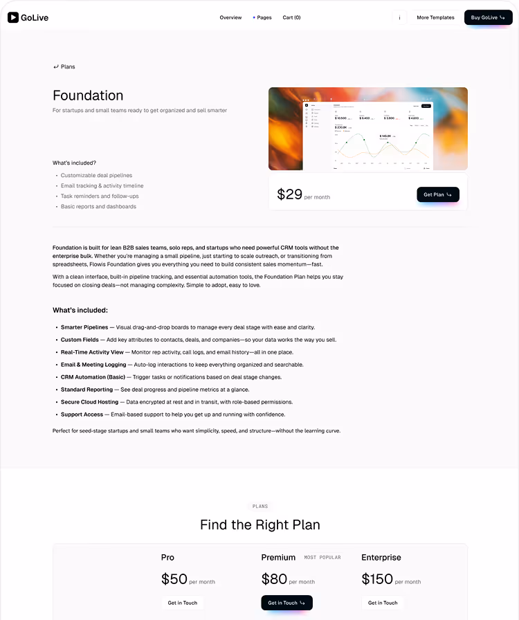 SaaS Startup Webflow Template