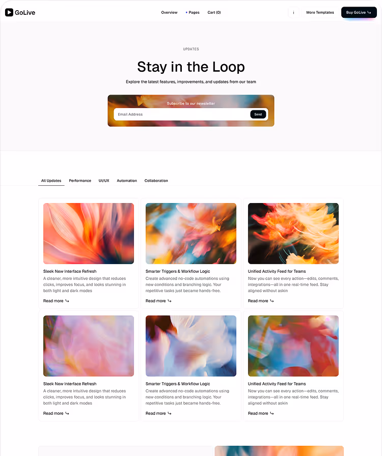 SaaS Startup Webflow Template