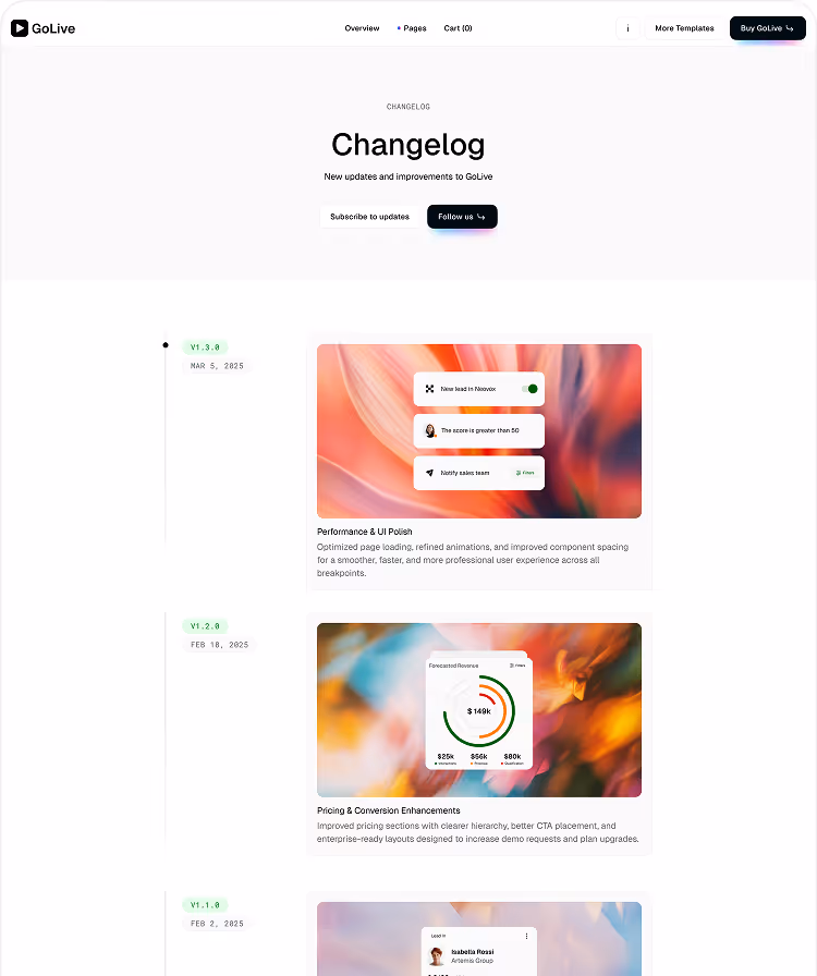 SaaS Startup Webflow Template