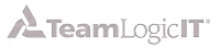 TeamLogic IT logo, gray