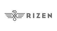 Rizen logo, dark