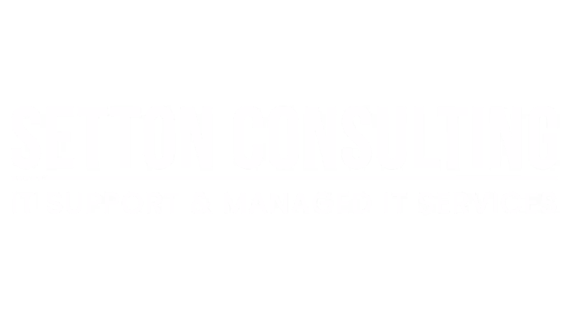 Setton Consulting logo, white