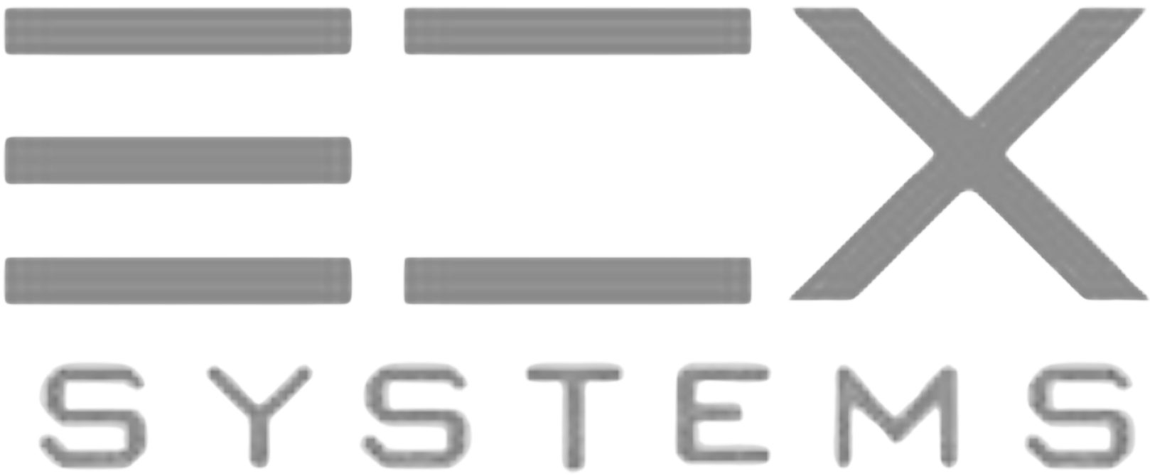 ECX Systems logo, gray