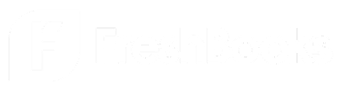 Freshbooks logo, white