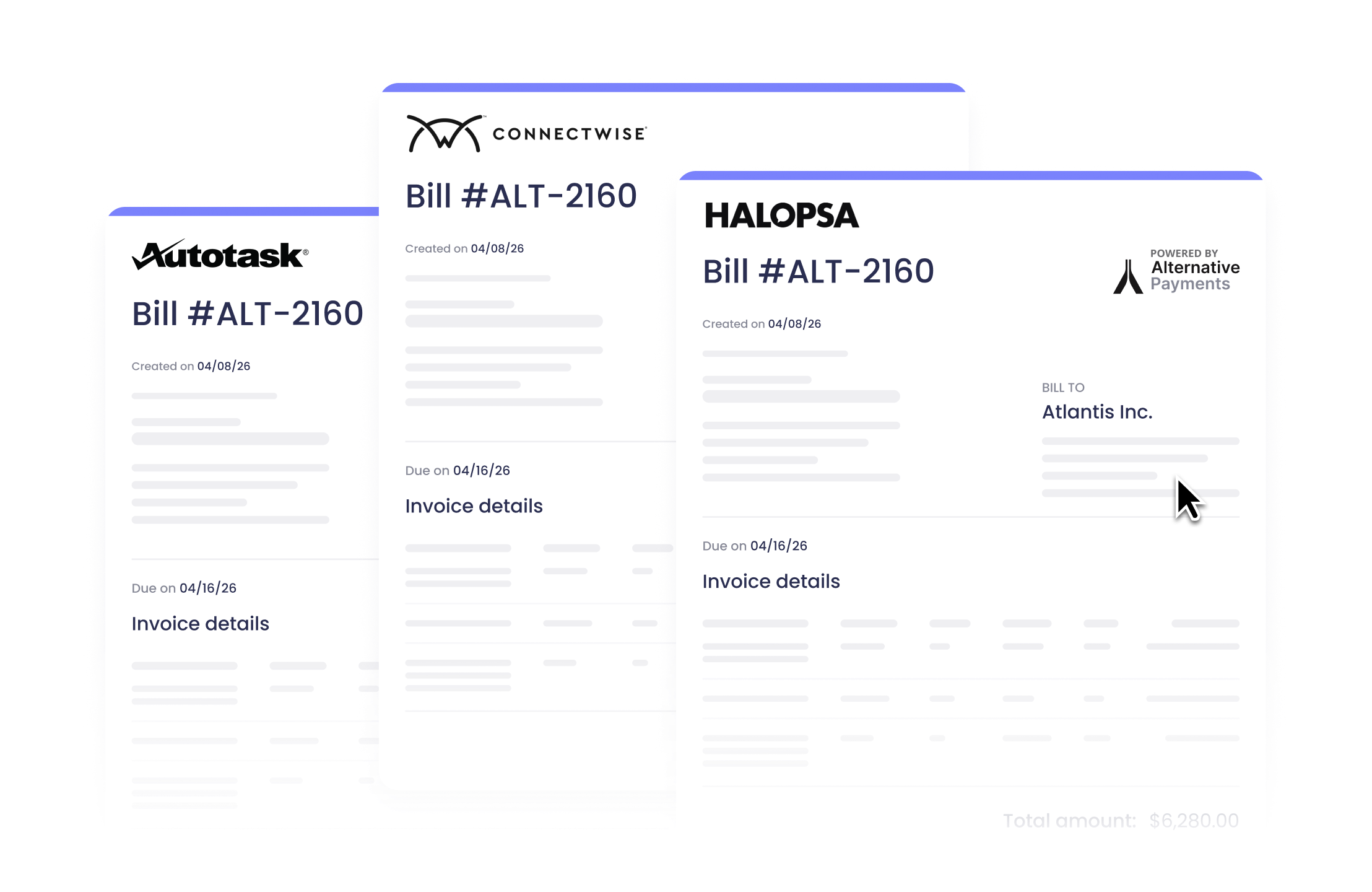 Two payment cards side by side for comparison