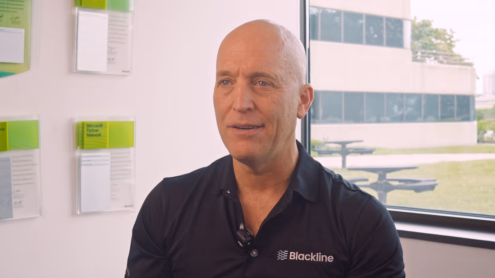 Jody Jankovsky, Founder & CEO of Blackline IT, speaking in an interview setting.