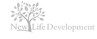 NewLife Development logo, gray