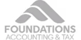 Foundations Accounting logo, gray