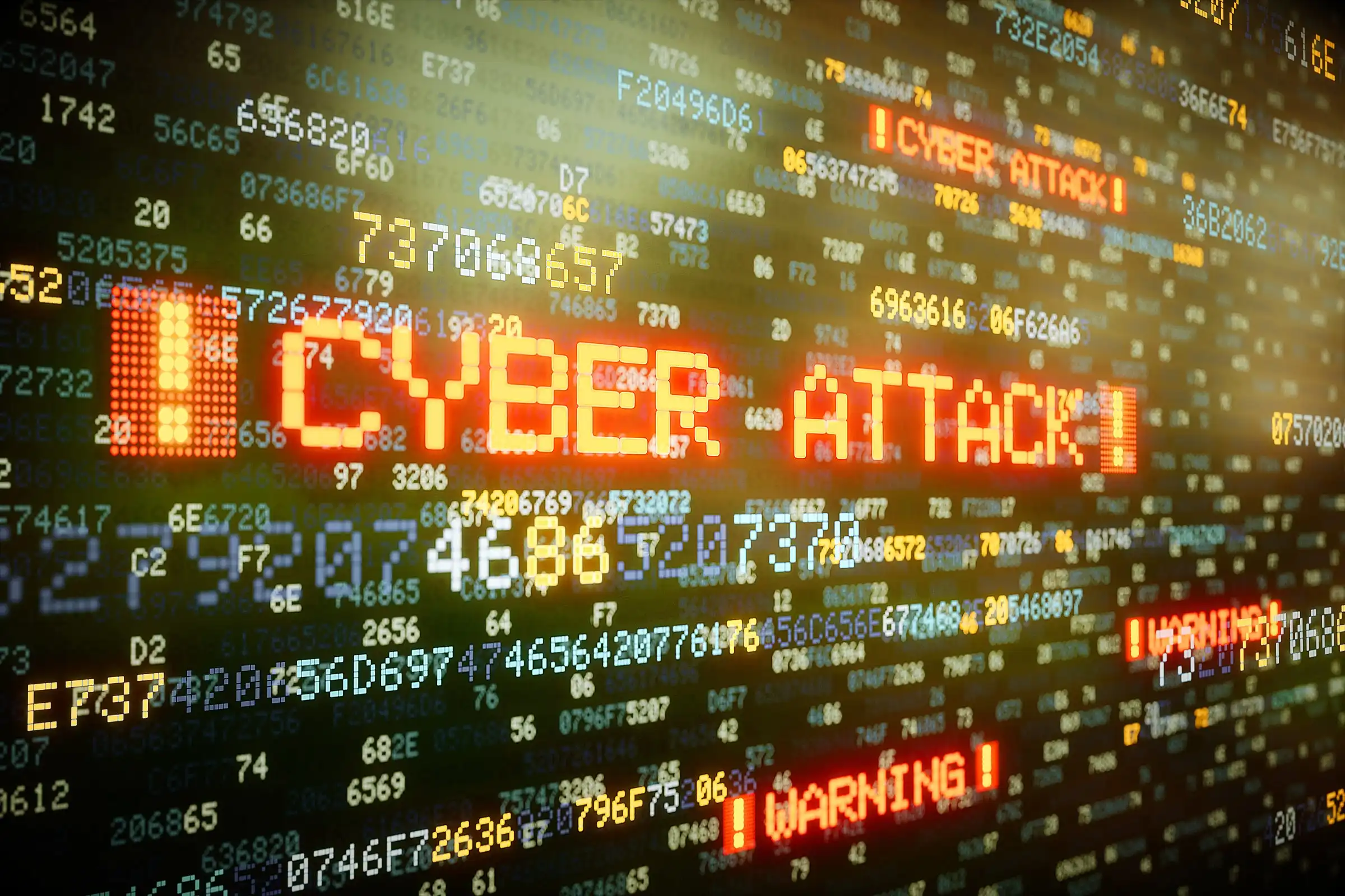 Abstract image representing cyber threats