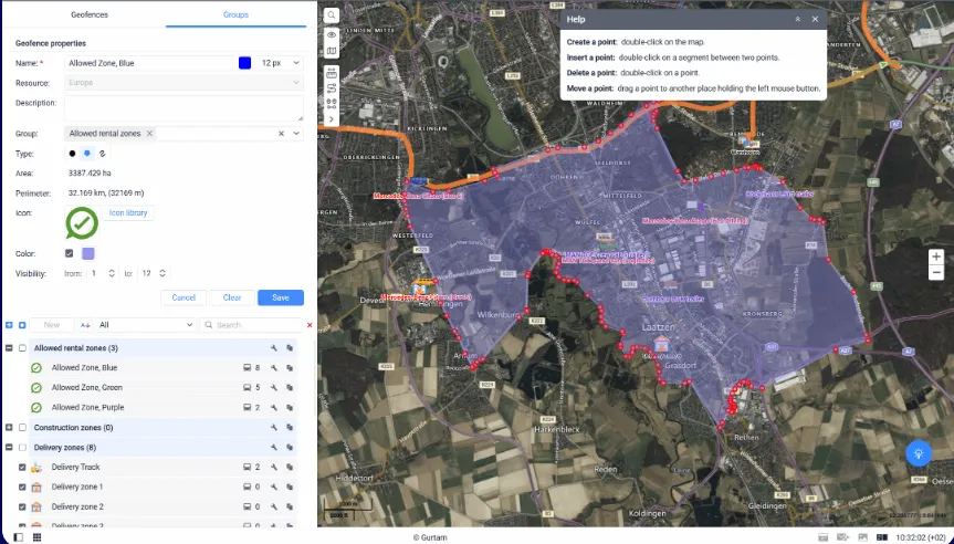 Strefy i Alerty Geofence