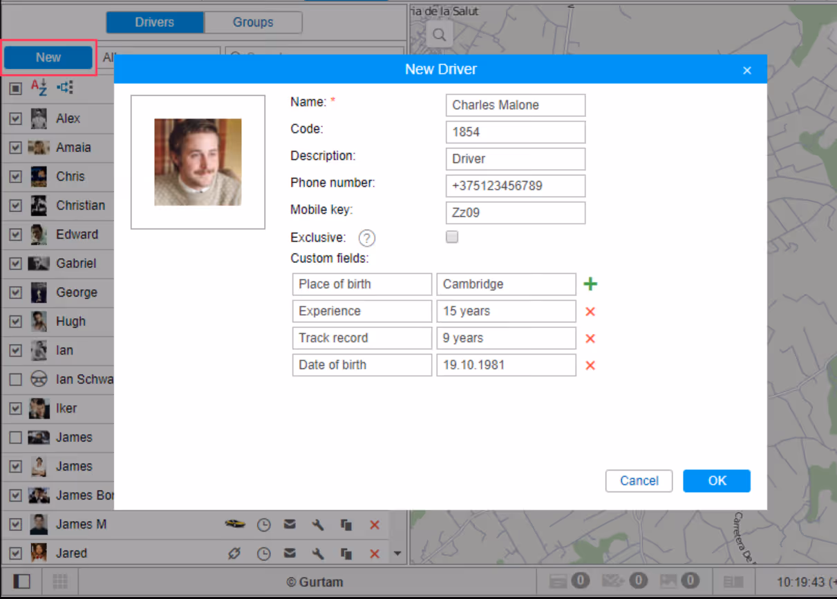 Identyfikacja kierowców 
