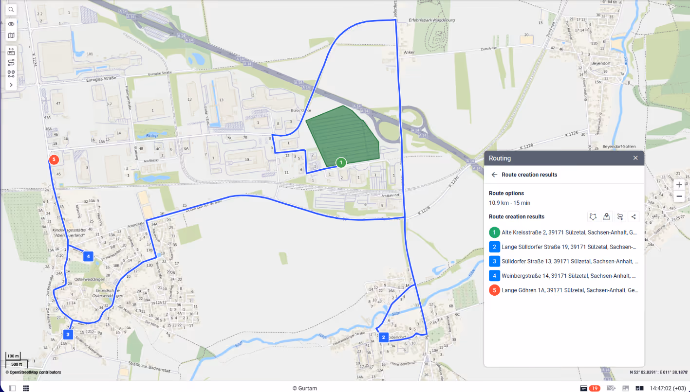 lanowanie tras kierowcy 