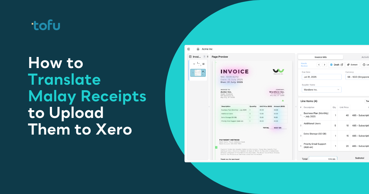 How to Translate Malay Receipts to Upload Them to Xero (February 2026)