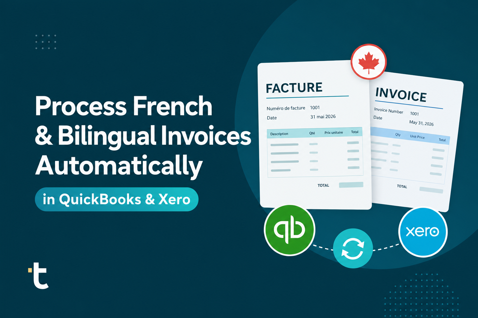 Learn how Canadian accounting firms process French and bilingual invoices automatically in QuickBooks and Xero without manual translation. June 2026 guide.