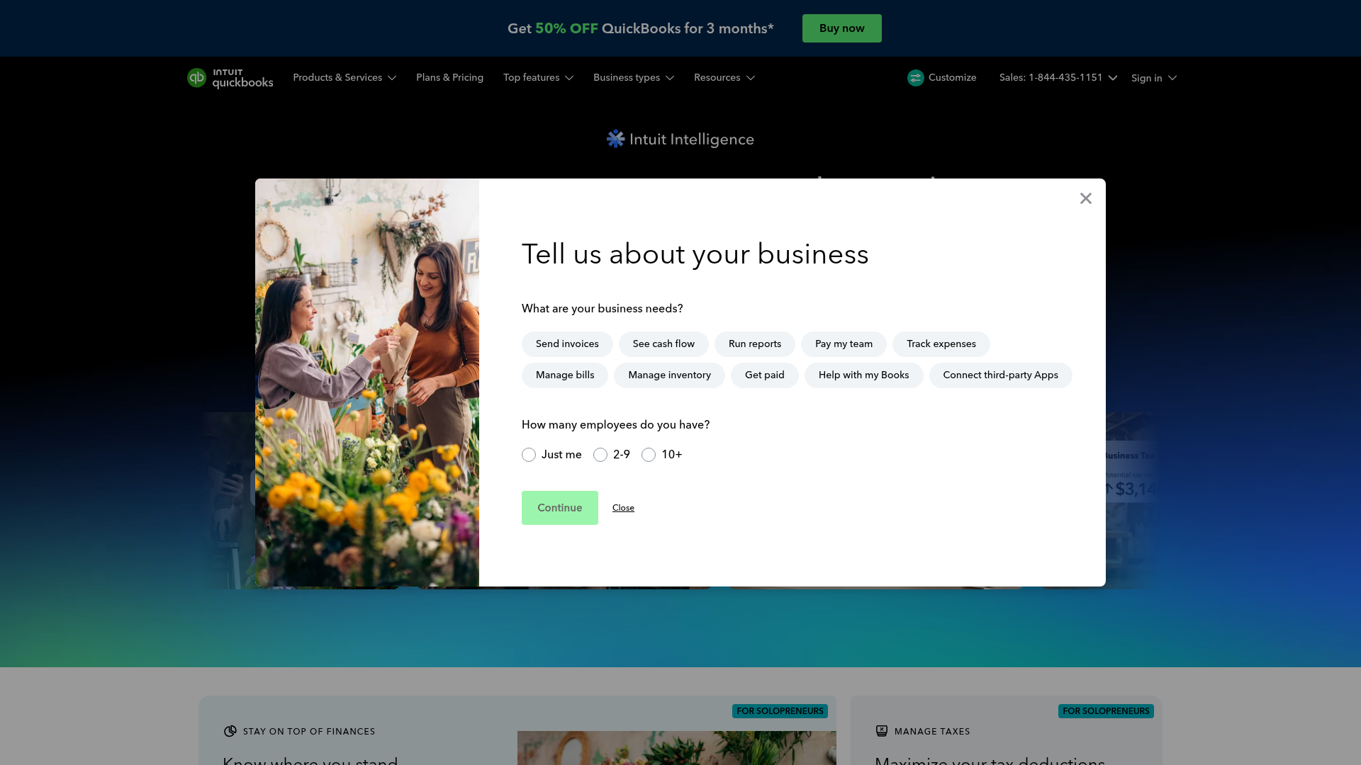 Screenshot of https://quickbooks.intuit.com