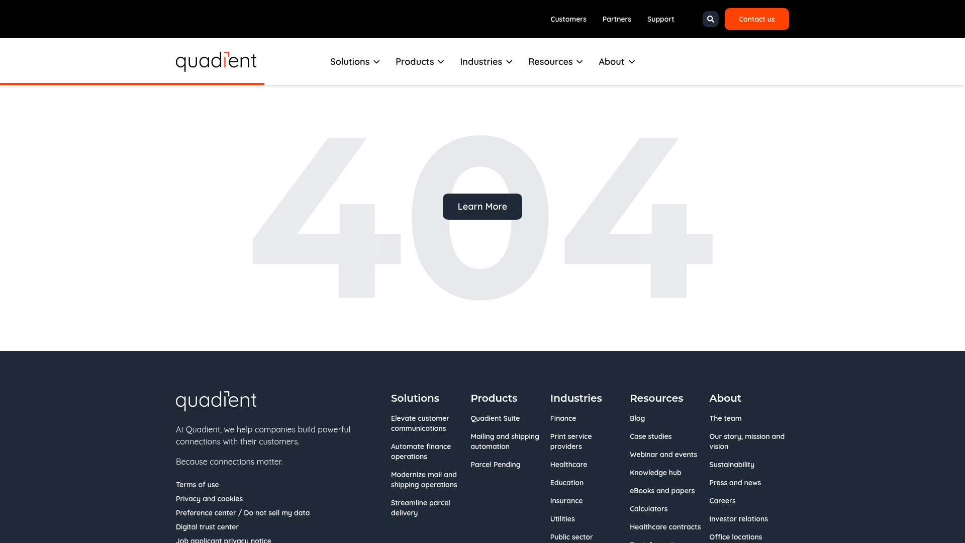 Screenshot of https://www.quadient.com/en/accounts-payable-automation