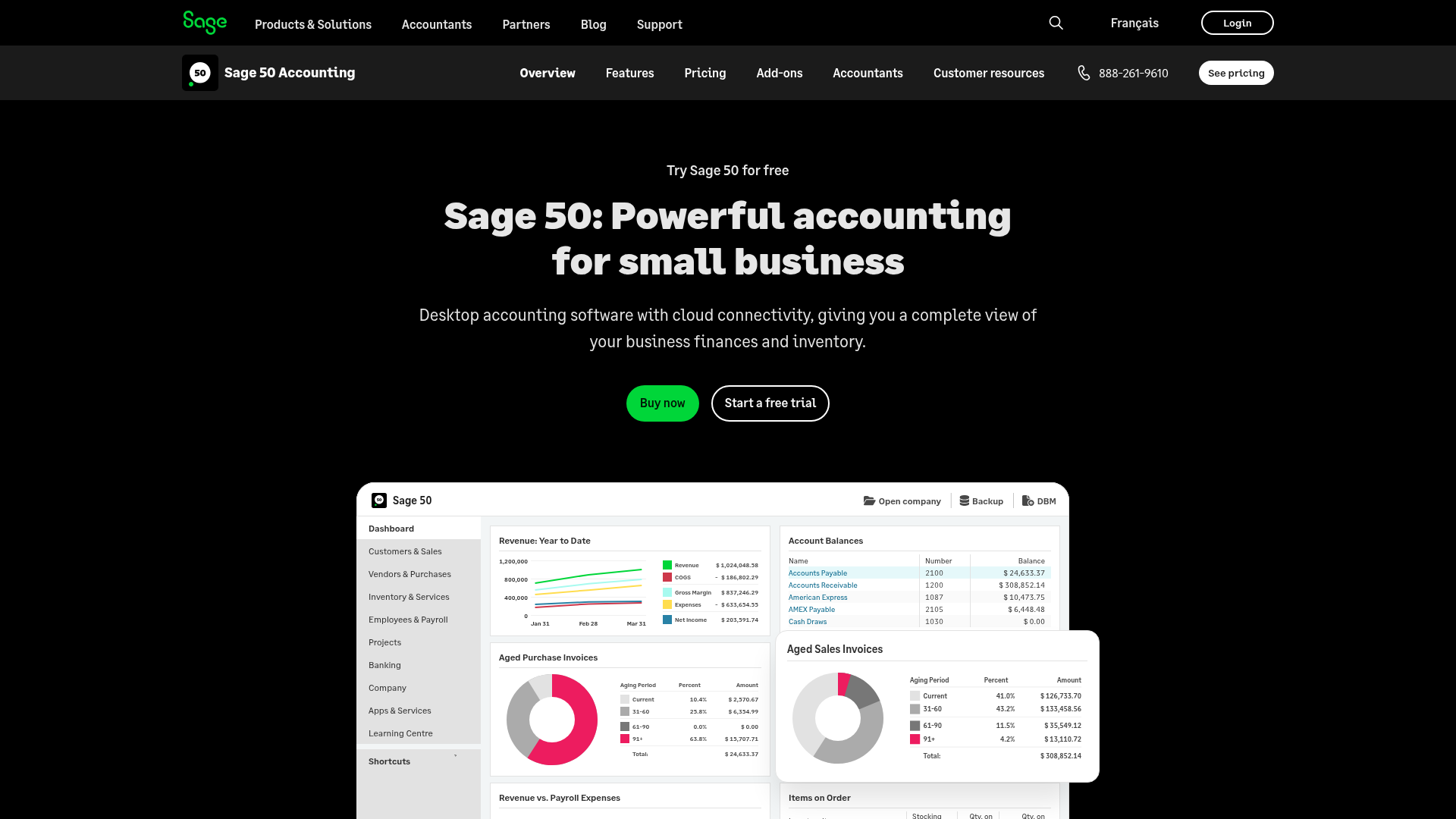 Screenshot of https://www.sage.com/en-ca/products/sage-50/