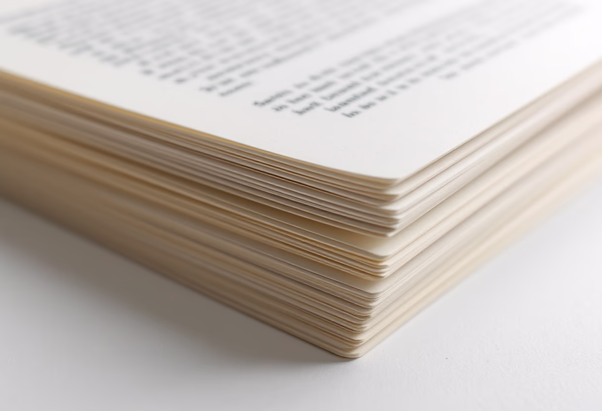 image of typed manuscript pages