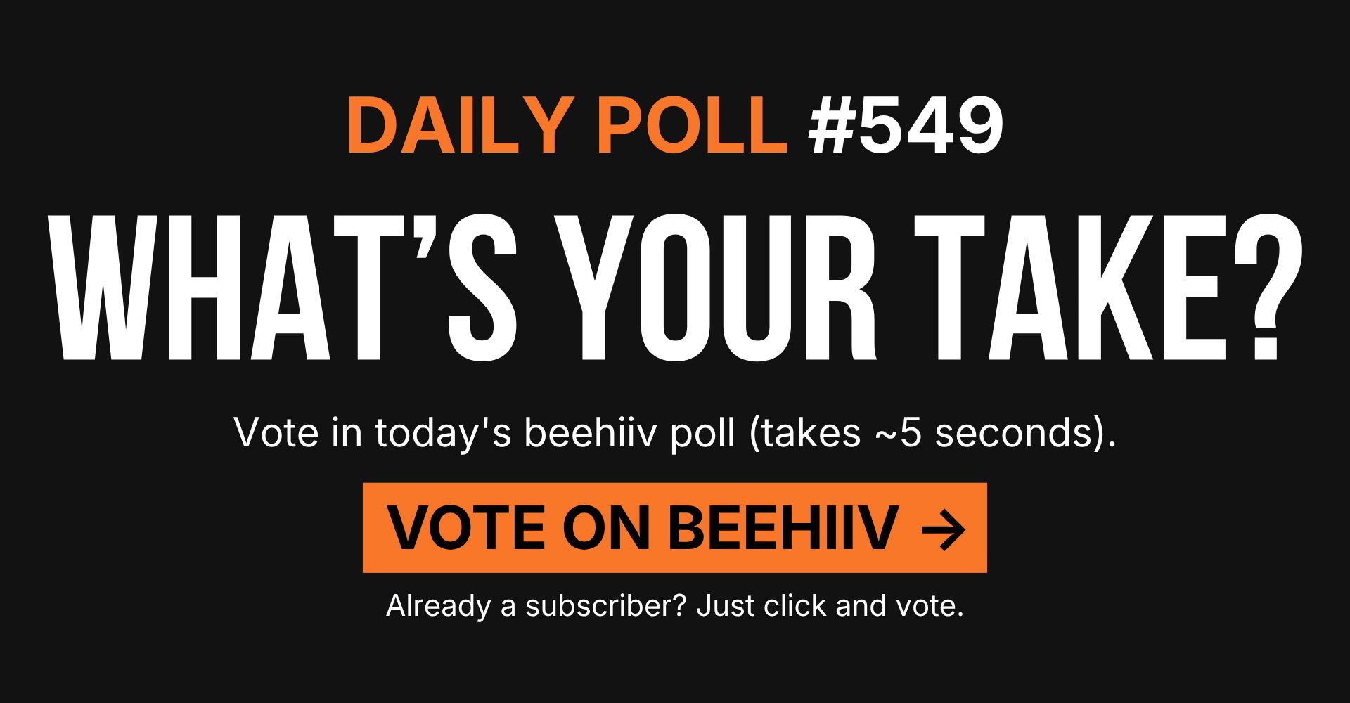 poll banner