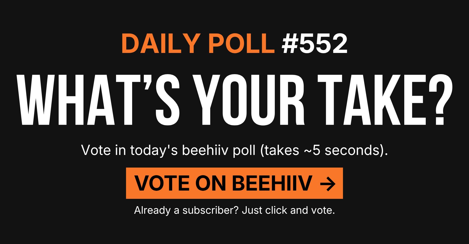 poll banner