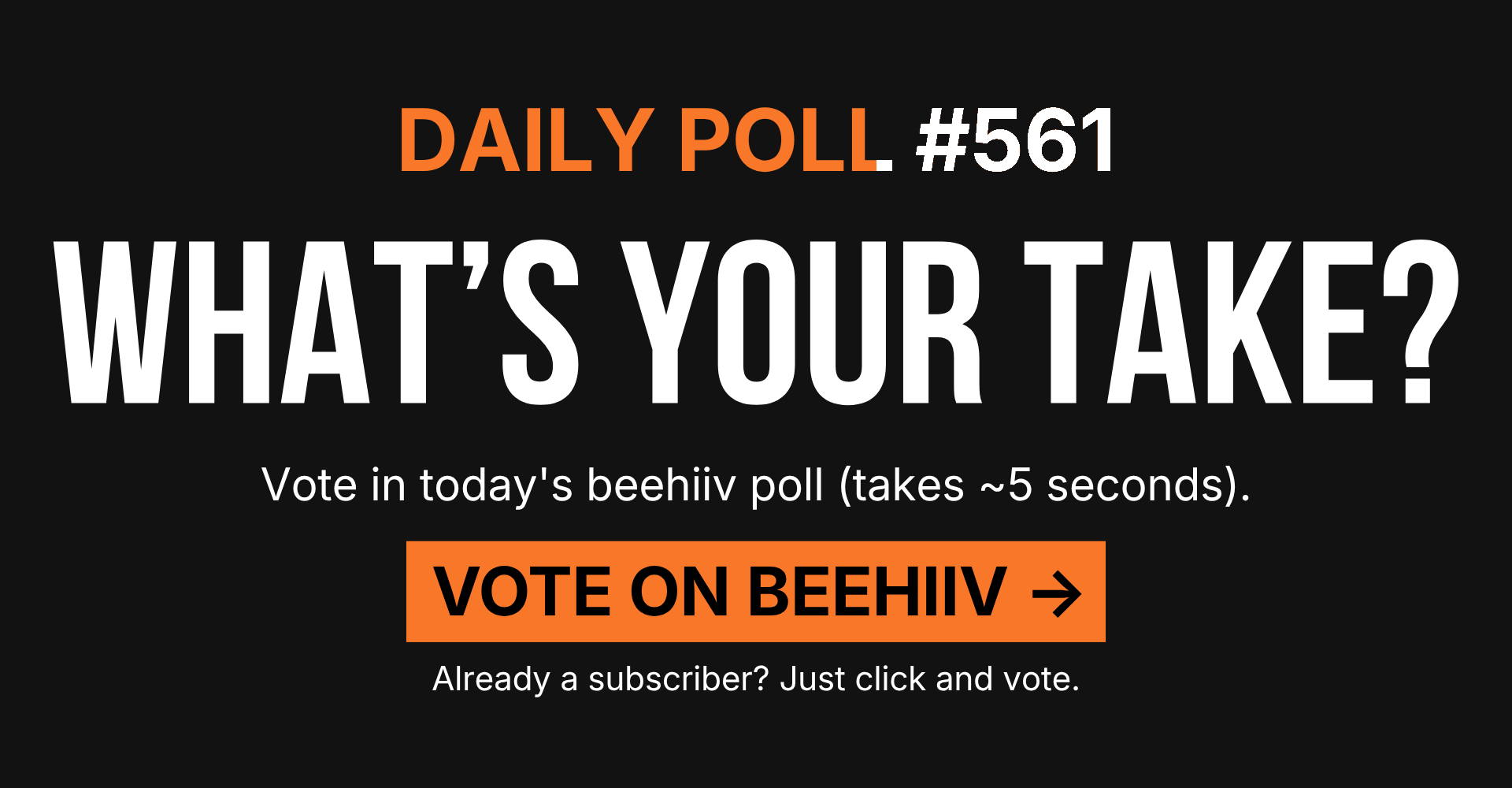 poll banner