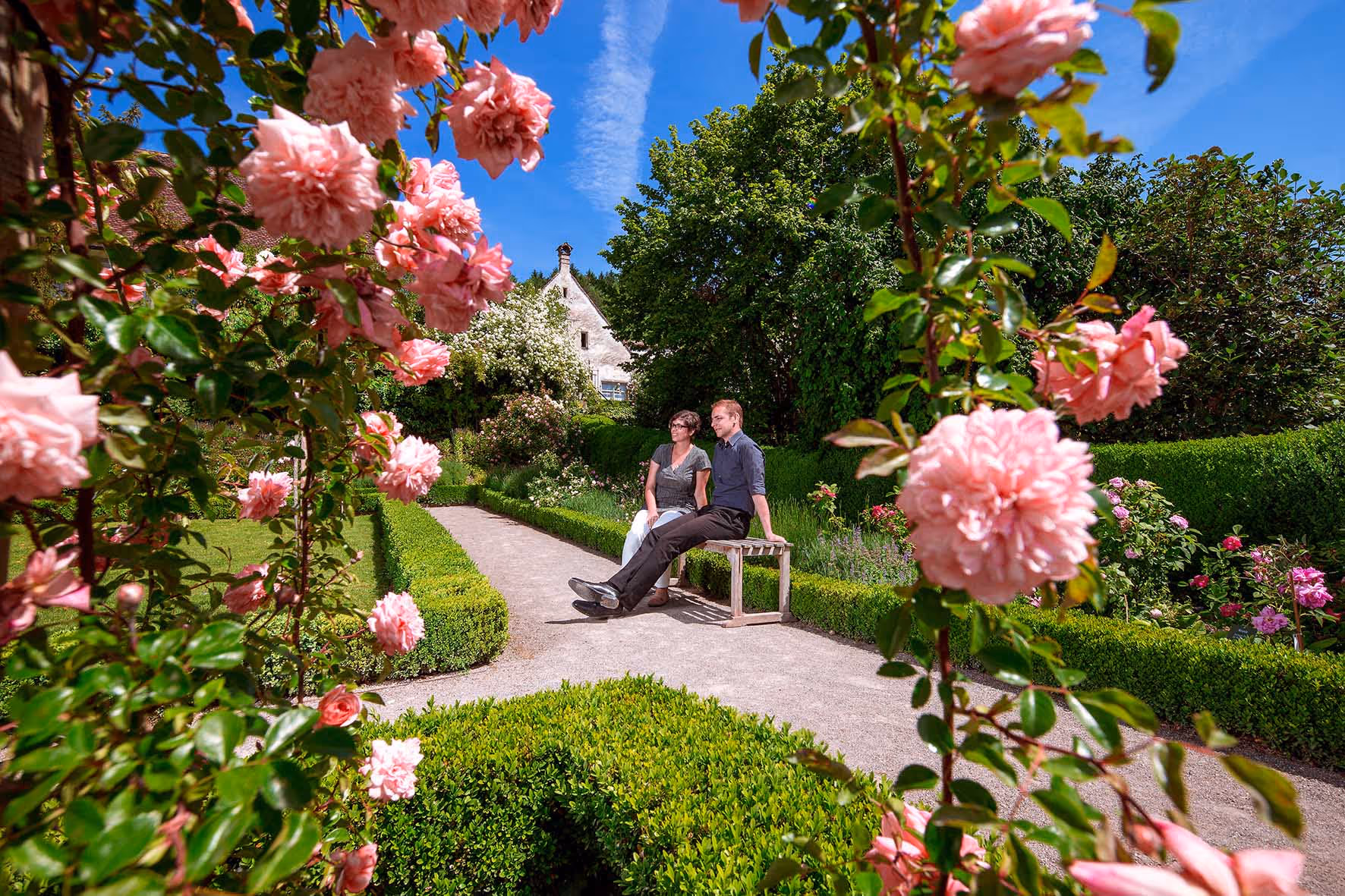 Prächtvoller Garten in der Kartause Ittingen