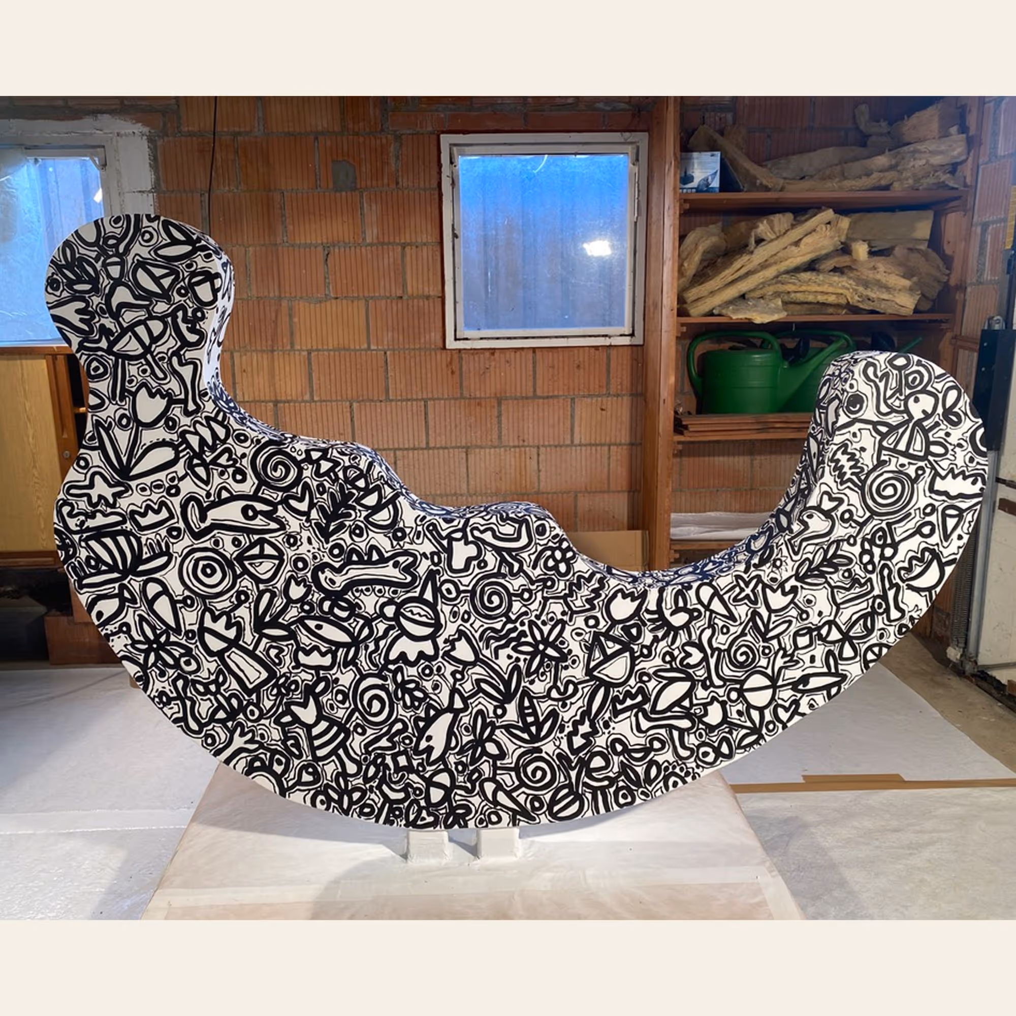 Eisenfigur liegend - Susi Kramer