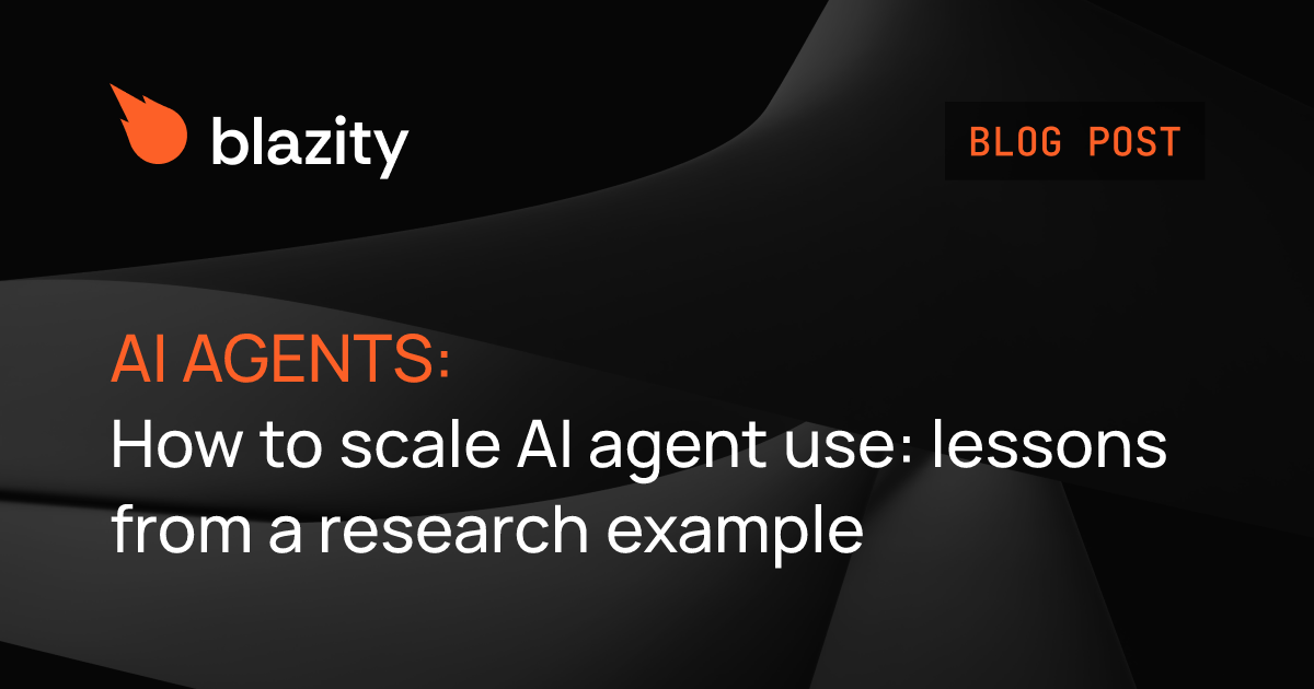 How to scale AI agent use: lessons from a research example