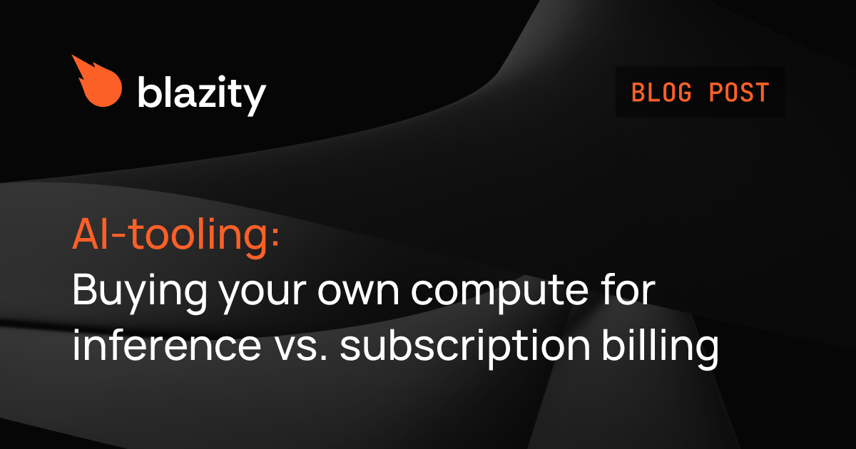 Buying your own compute for inference vs. subscription billing