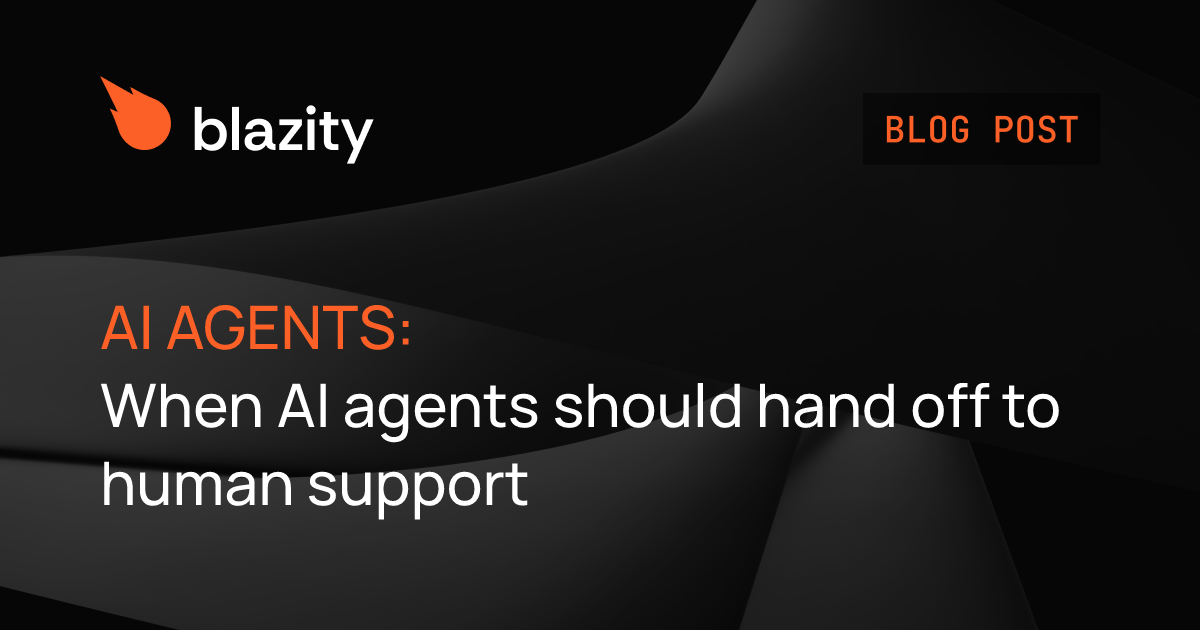 When AI agents should hand off to human support