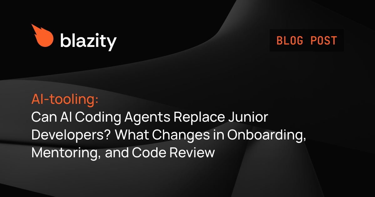Can AI Coding Agents Replace Junior Developers? What Changes in Onboarding, Mentoring, and Code Review
