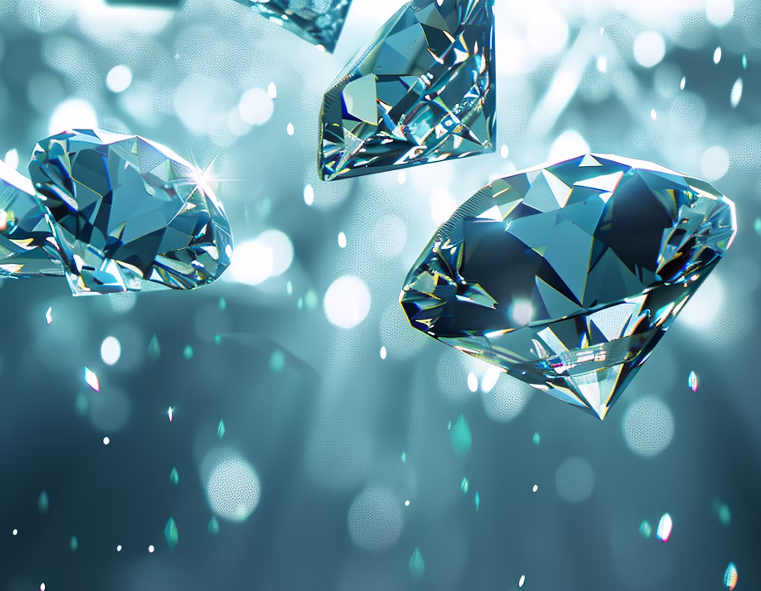 Foto von regnenden Diamanten