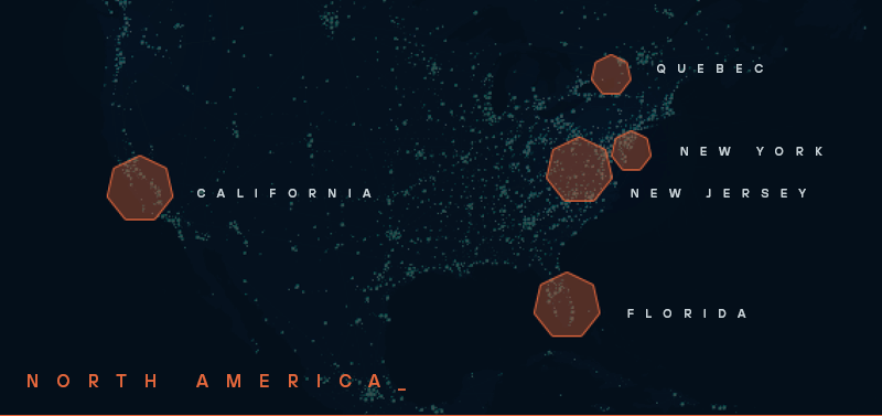 North America Map | Todyl