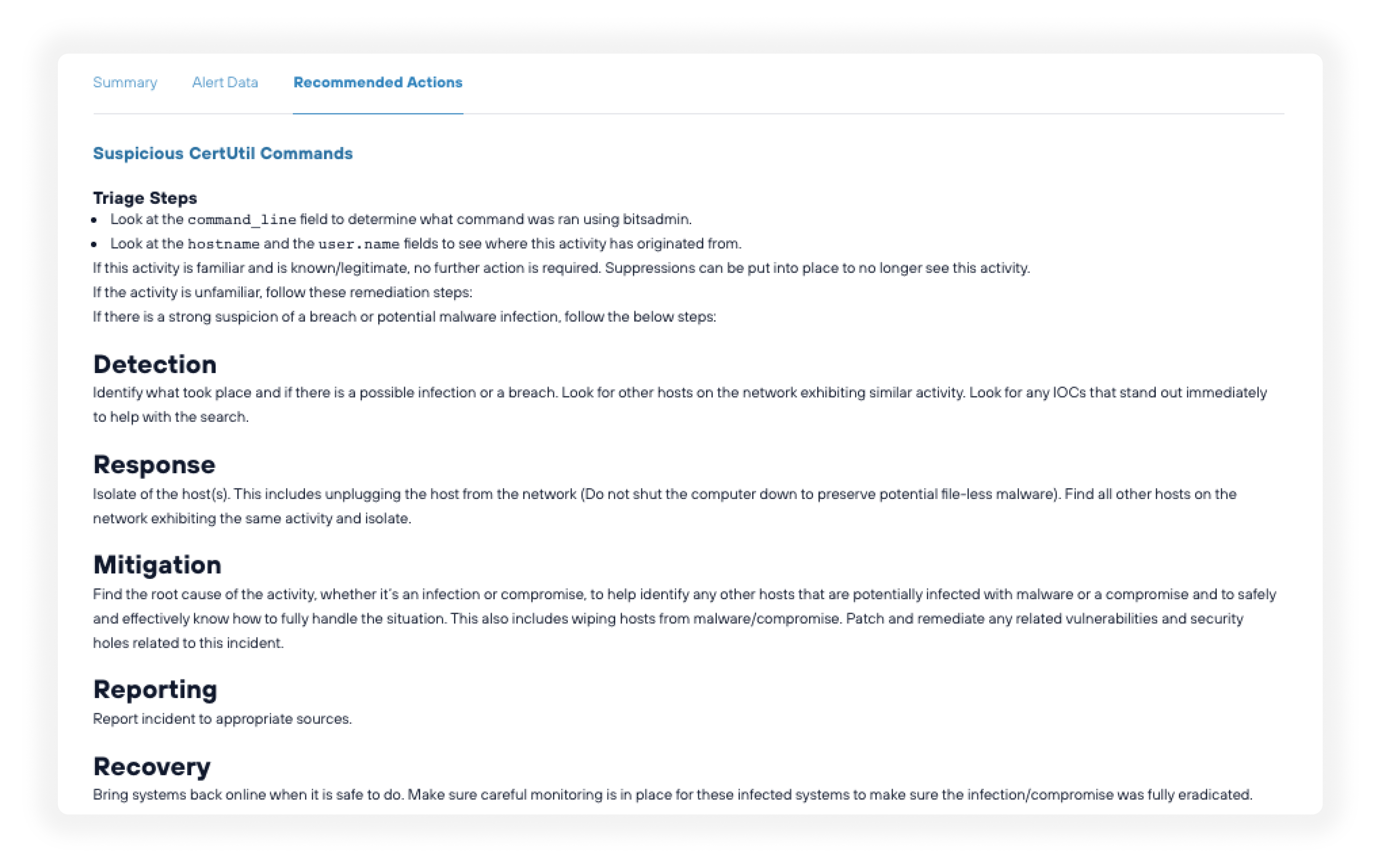 Dedicated expert resources