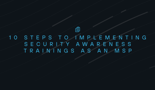 10 Steps for MSPs Implementing Security Awareness Trainings