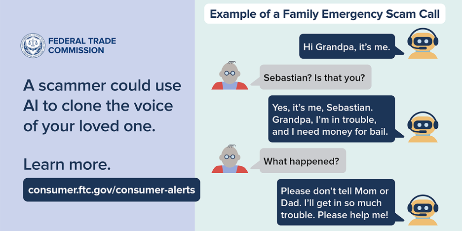 example of an AI family emergency spam call