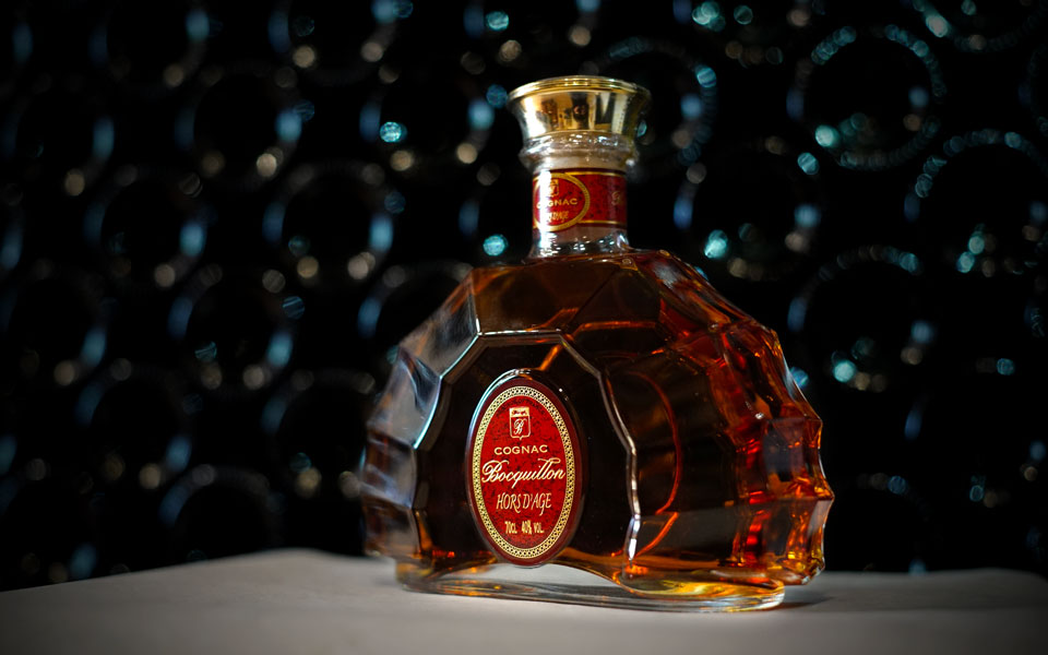 Cognac Bocquillon avec étiquette personnalisée