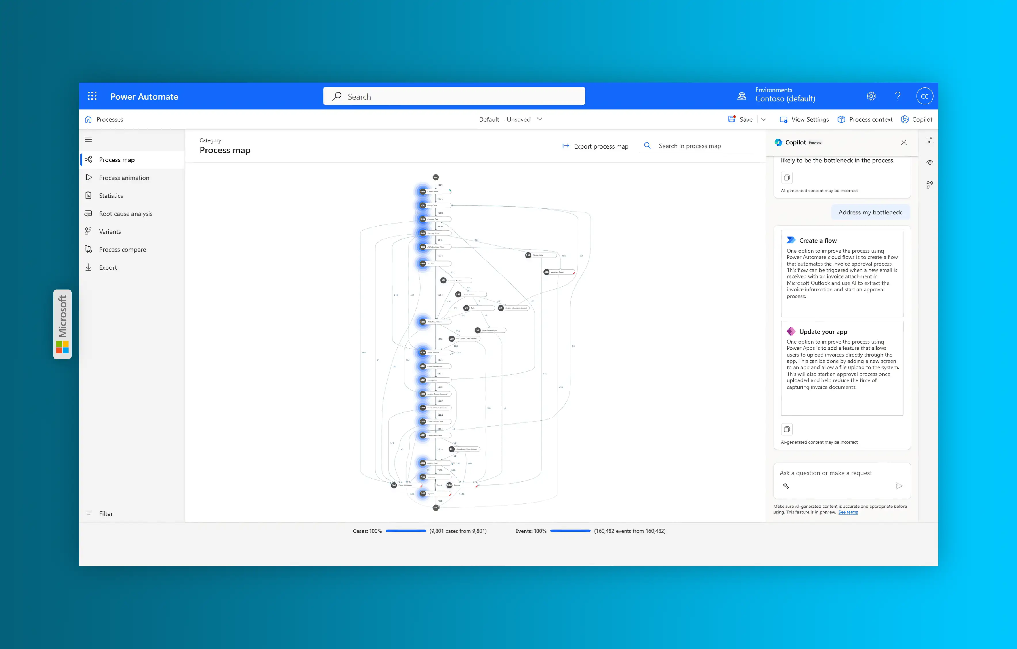 Power Automate Cloud-Flow Designer mit Workflow für automatisches Dokumenten-Routing und Genehmigungsprozesse