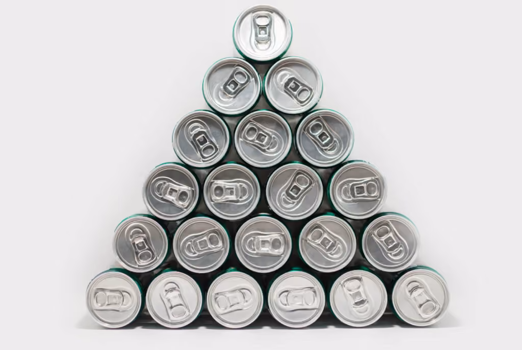 Pyramid of cans