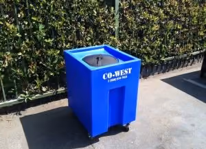 Co-West used cooking oil collection bin