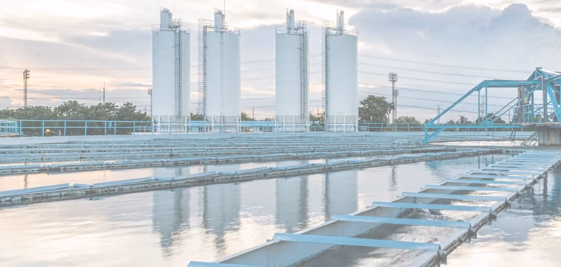 Industrial water treatment plant