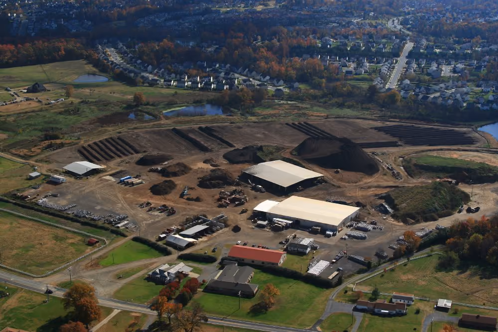 Bird's eye view of Wallace Farms