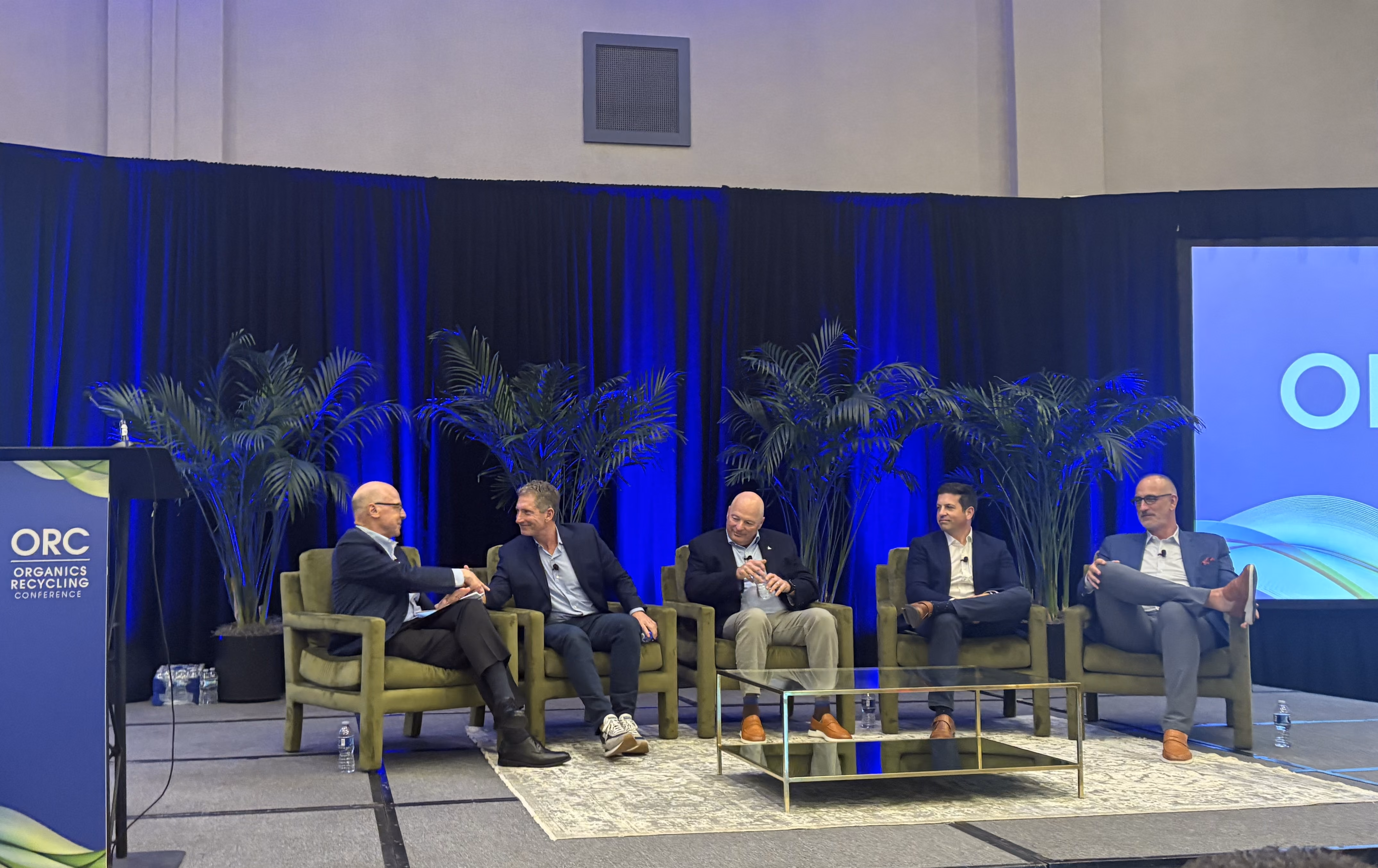 Denali CEO Todd Mathes and other ORC panel members having a discussion on stage