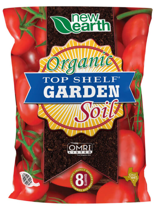 New Earth Bagged Organic Top Shelf Rose Soil 8 quarts