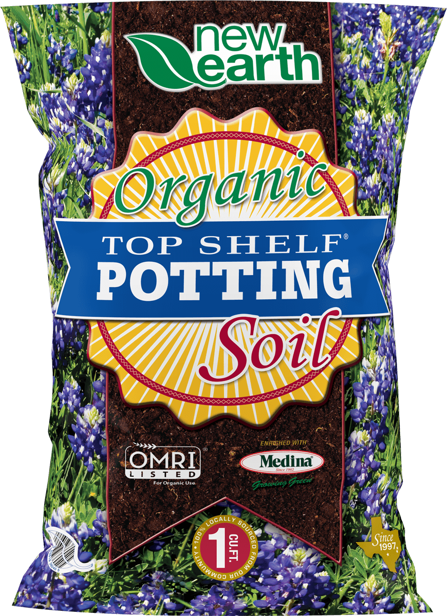 New Earth Bagged Organic Top Shelf Potting Soil 1 cu. ft.