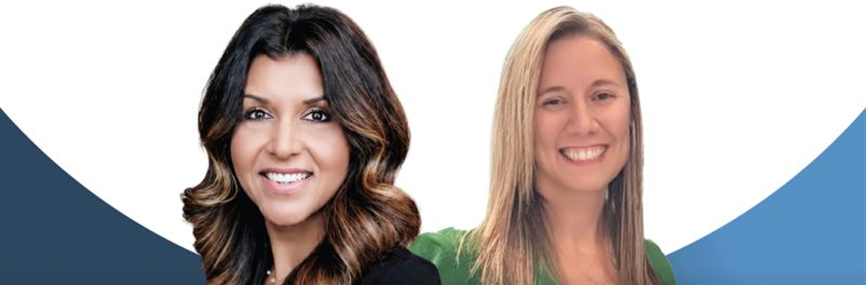 Two women who were honored as top business leaders